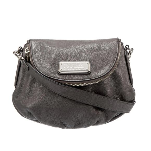 Marc By Marc Jacobs Handbags - MARC JACOBS Women's Gray Pebbled Leather Q Natasha Crossbody Handbag